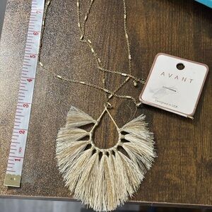 Avanti Gold Tassel Necklace